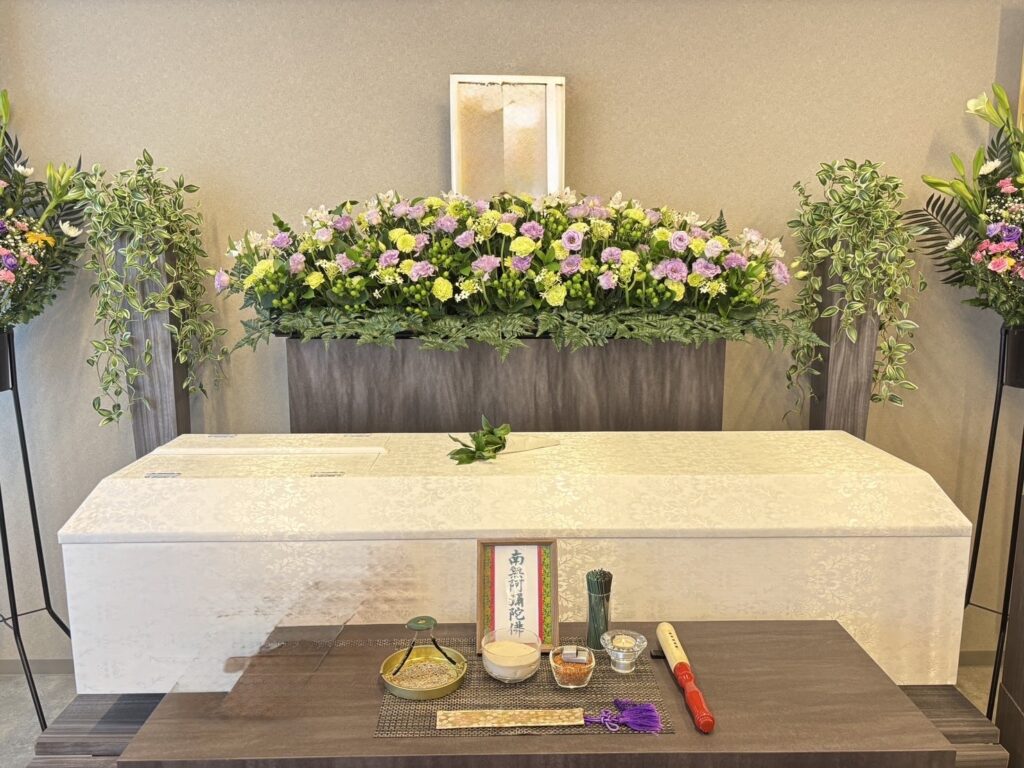 家族の時間 家族葬ホール(堺市北区)を1日葬プランでご利用のお客様(リピーター)実例の画像