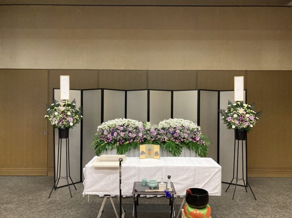 北斎場(大阪市北区)にて家族葬プラン事前相談割引き(２日葬)でご利用されたお客様の葬儀実例の画像